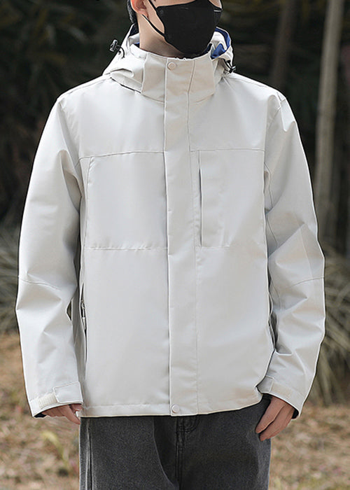 Simple Coats Cotton Oversized Green Hooded Spring Army