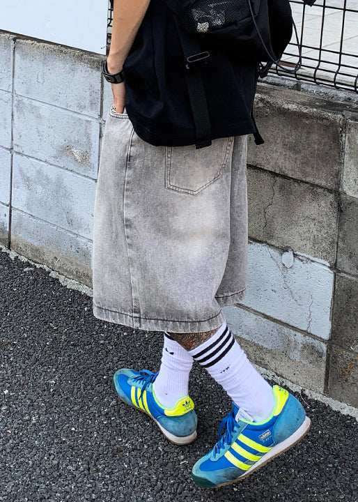 Simple Black Pockets Pants High Waist Summer Yl017
