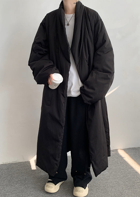 Simple Khaki Pockets Duck Down Down Coat Winter Rj020