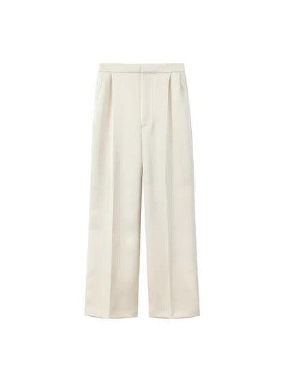 Short Puff Blazer & Wide Leg Pants Coord Set