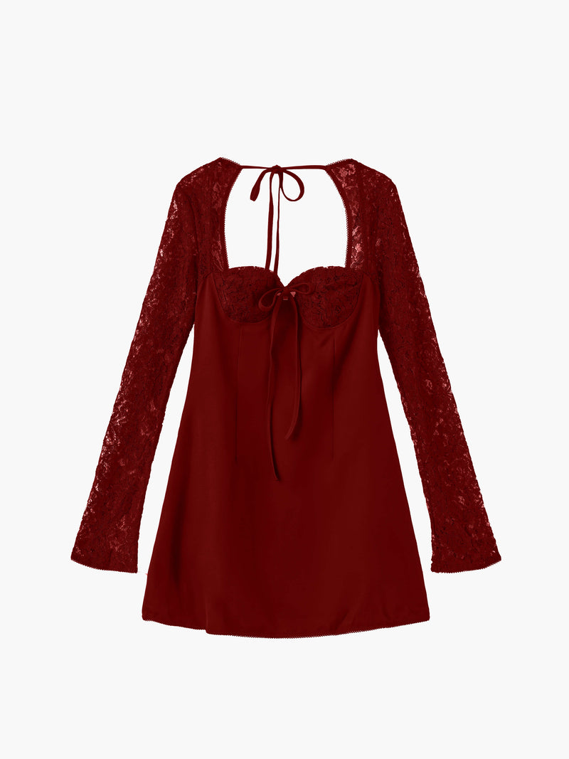 Louise Mini Dress With Lace Details