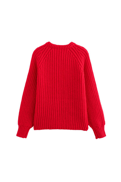 Color Botton Down Cardigan