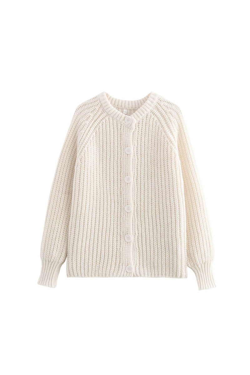 Color Botton Down Cardigan