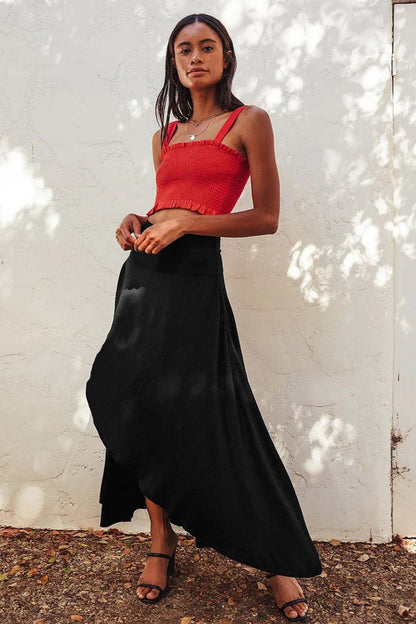 Color Ruffled Irregular Skirts