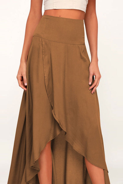 Color Ruffled Irregular Skirts