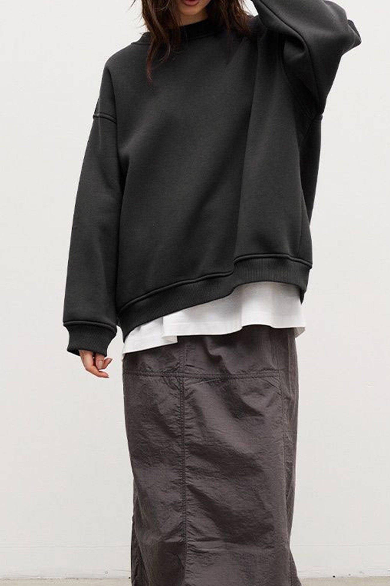 Crew Neck Oversize Sweatshirt