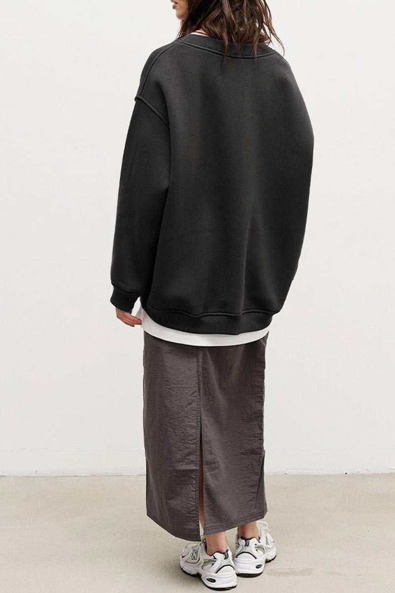 Crew Neck Oversize Sweatshirt