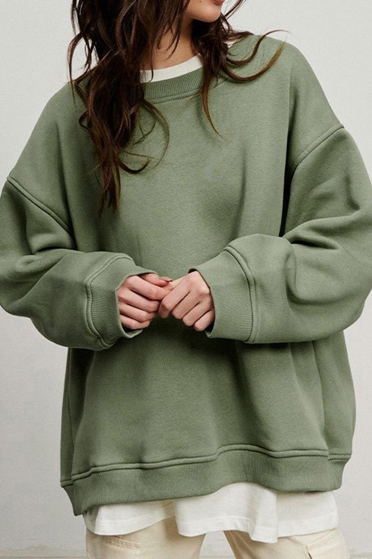 Crew Neck Oversize Sweatshirt
