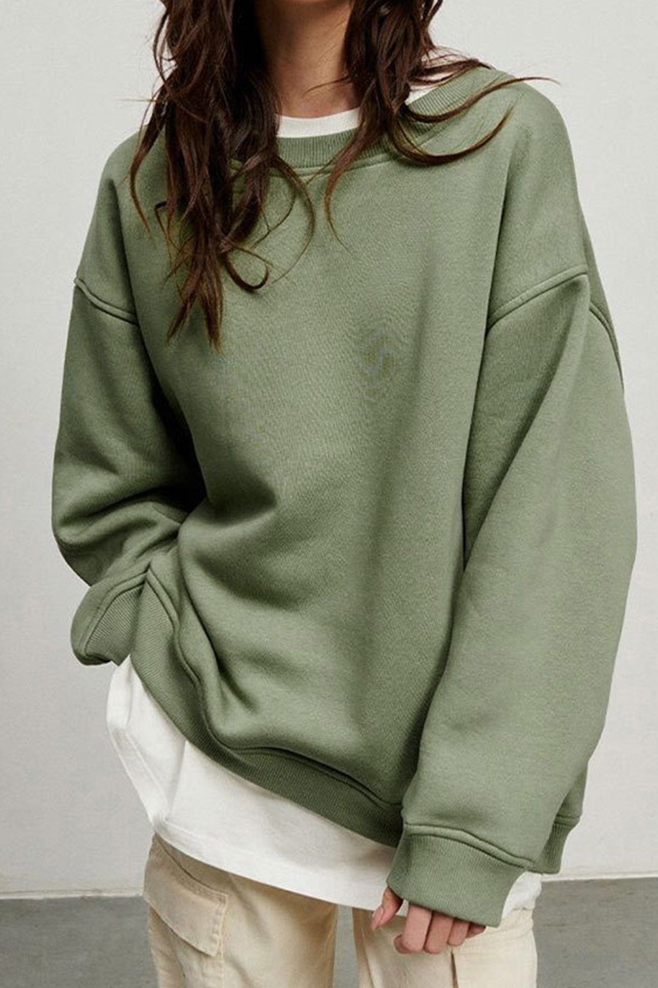 Crew Neck Oversize Sweatshirt