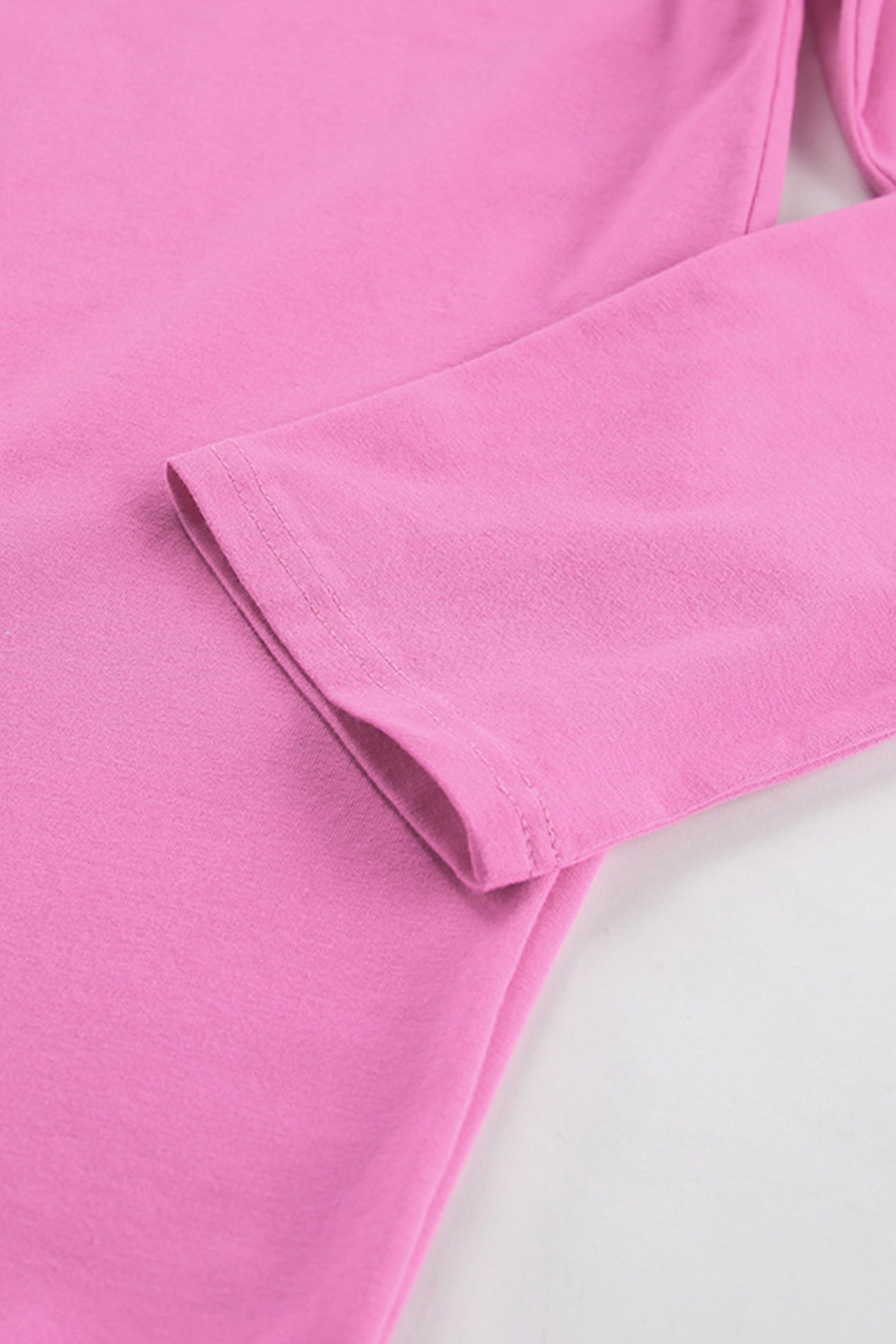 Crew Neck Slit Cotton Sweatshirt