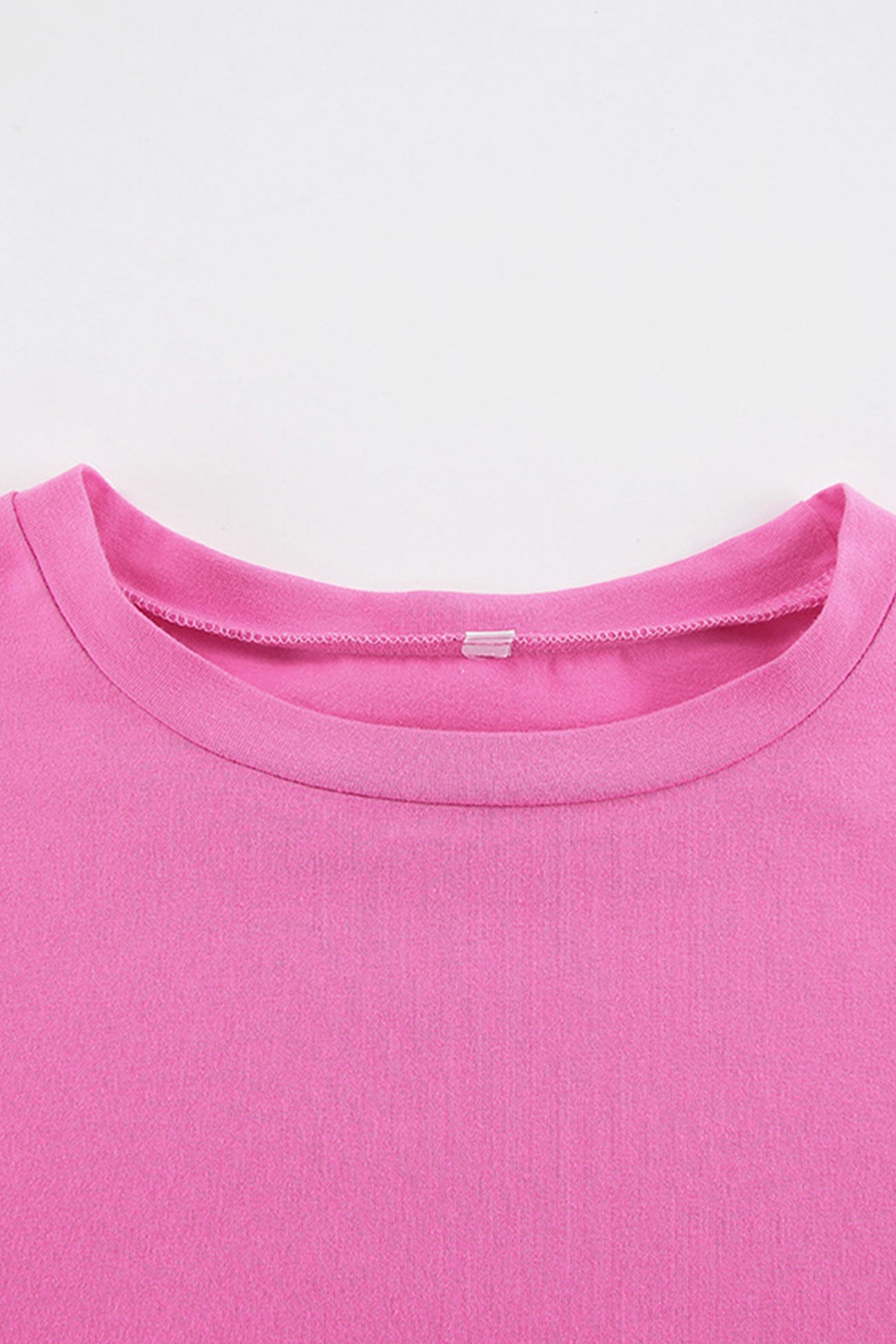 Crew Neck Slit Cotton Sweatshirt