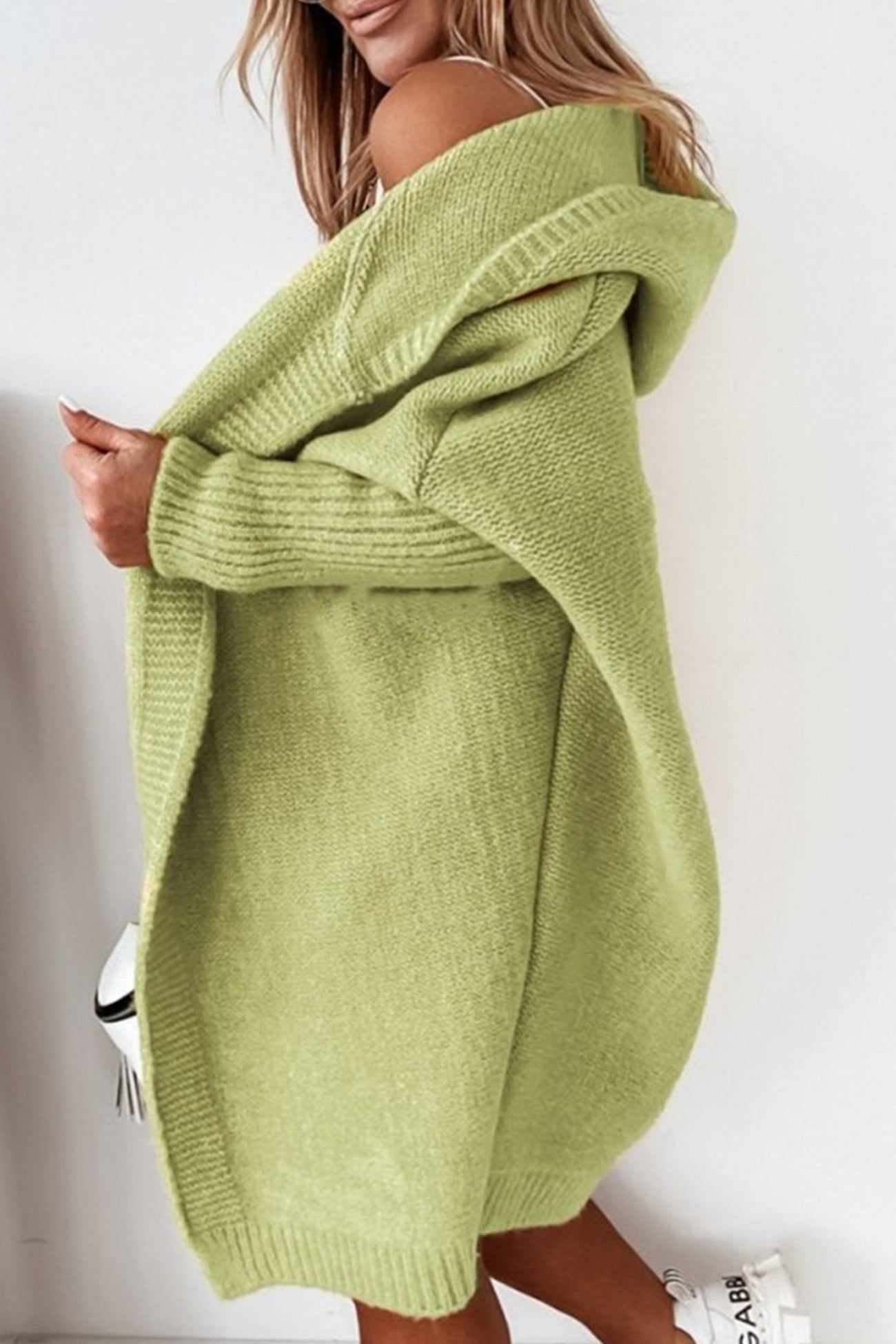 Open Front Hoodie Cardigan