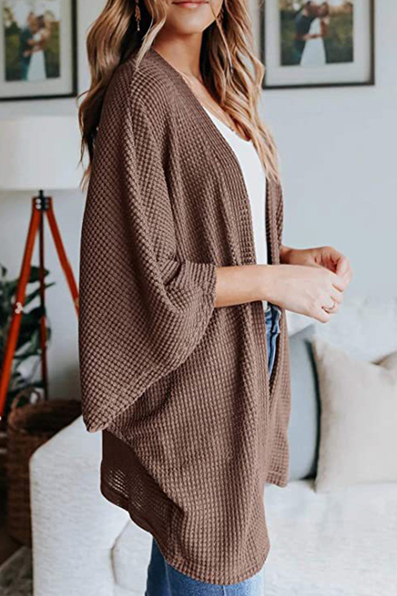 Half Sleeve Wrap Cardigan