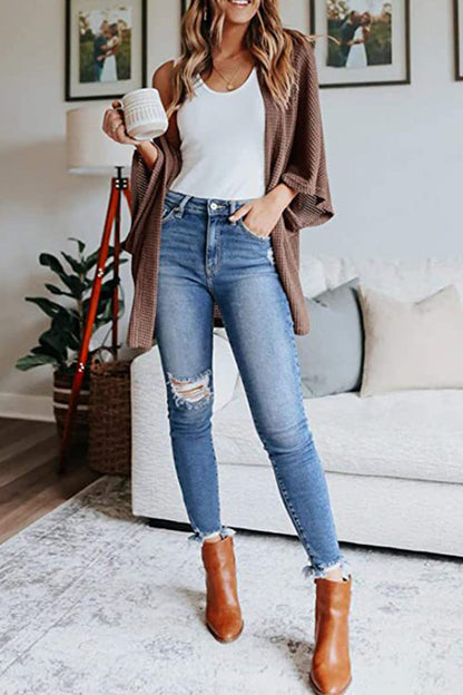 Half Sleeve Wrap Cardigan