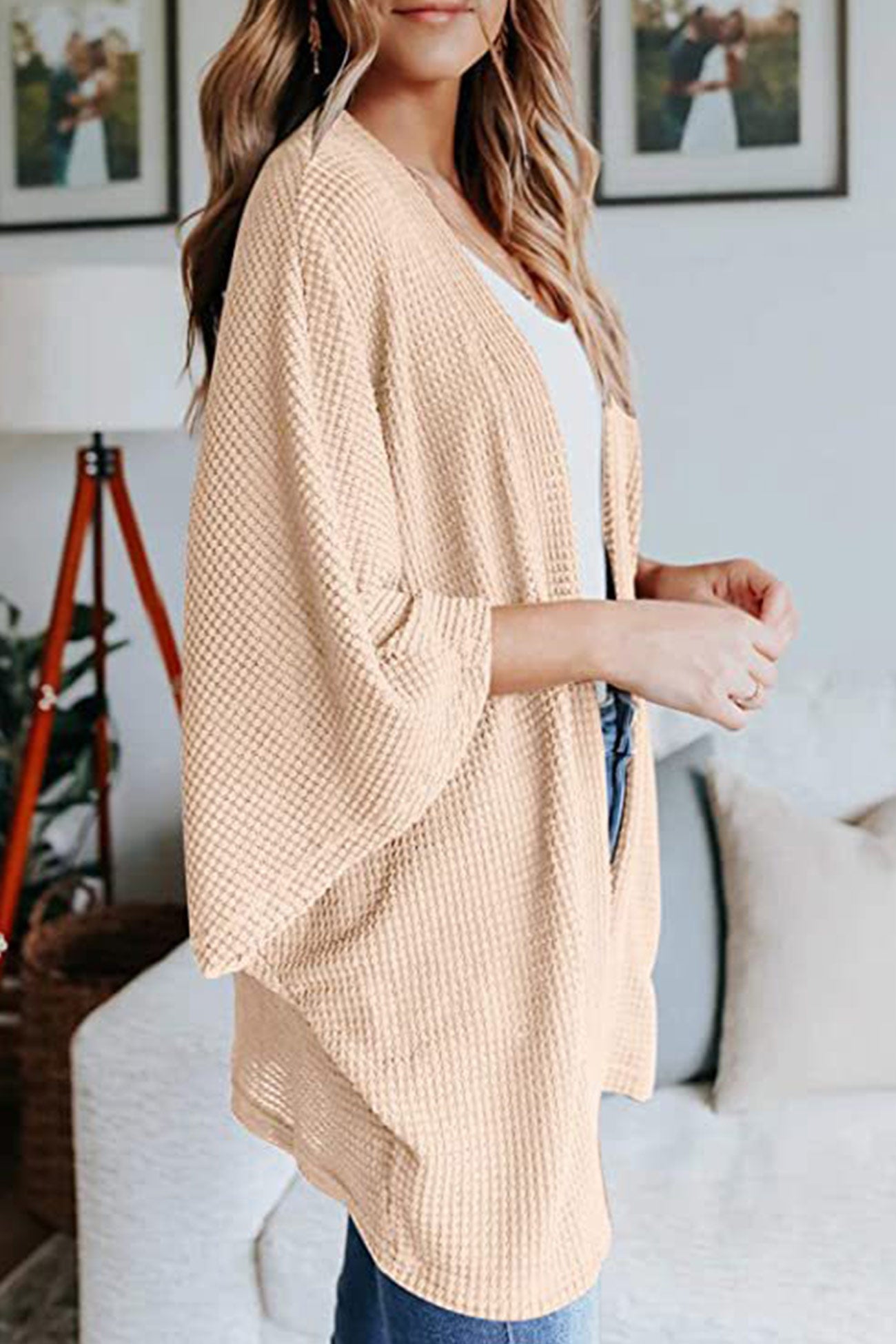 Half Sleeve Wrap Cardigan
