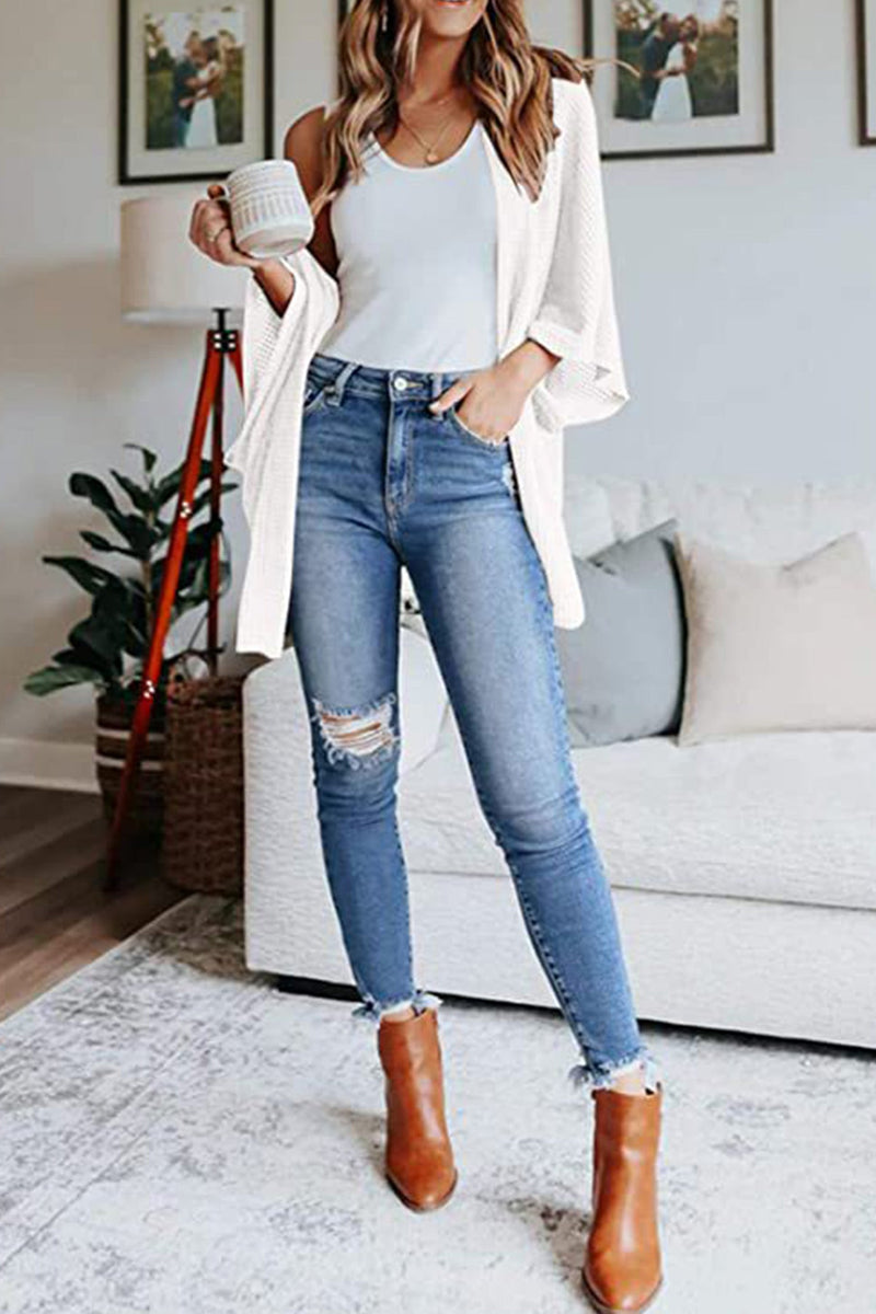 Half Sleeve Wrap Cardigan