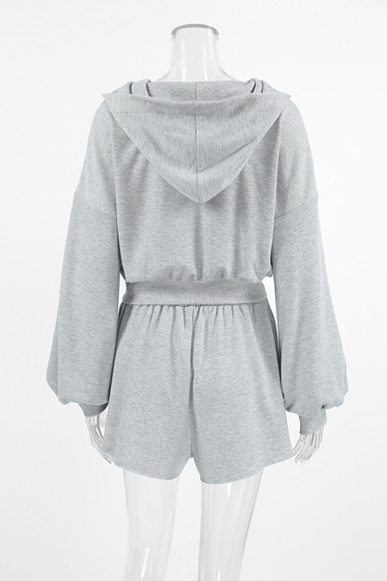 Hoodie Crop Top Shorts Set