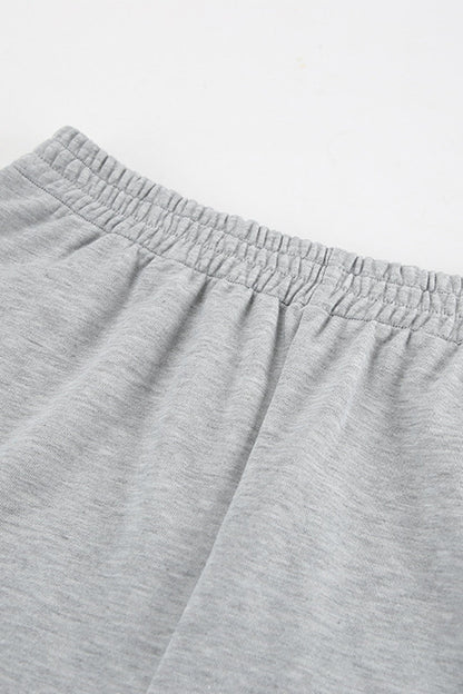 Hoodie Crop Top Shorts Set