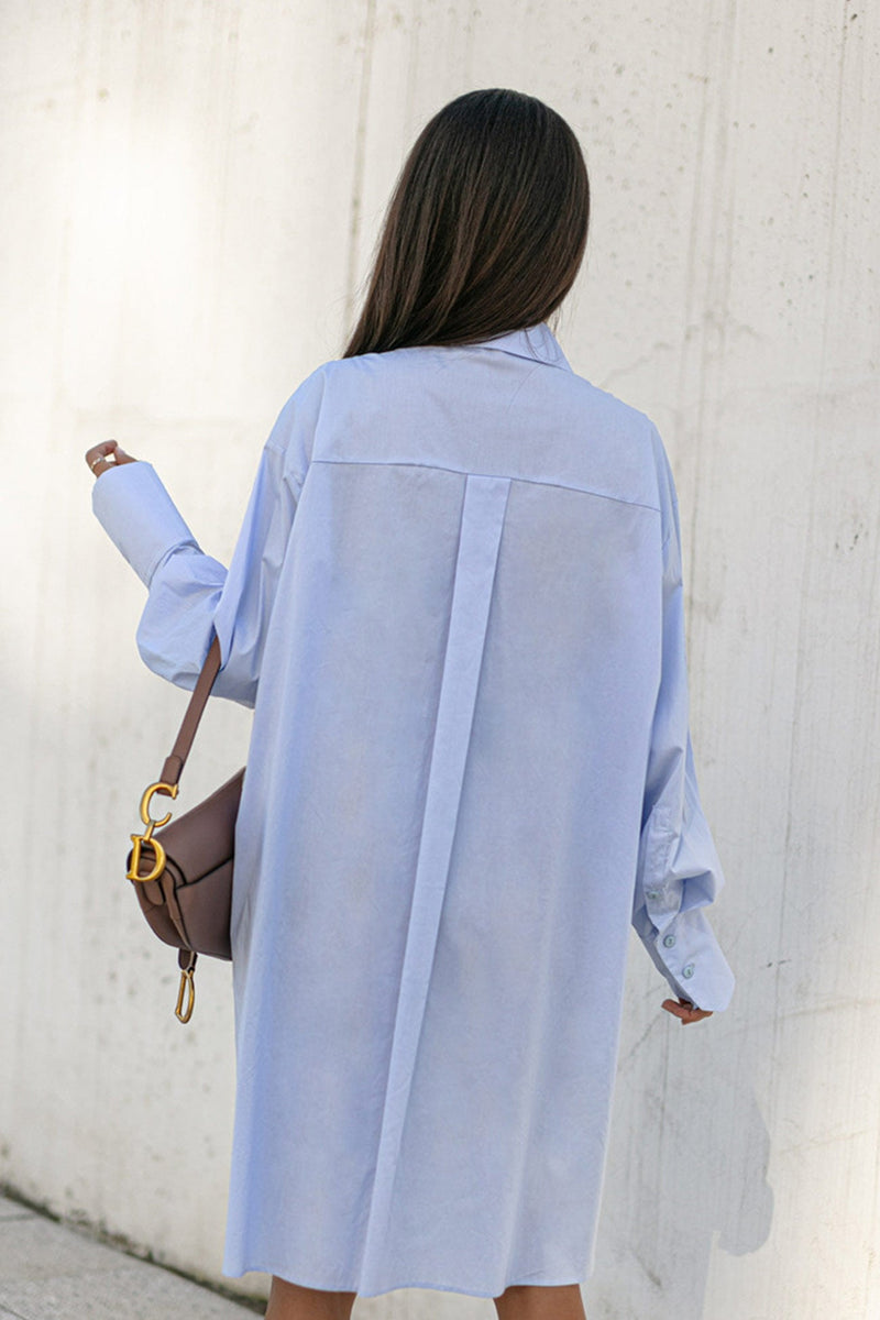 Irregular Slit Hem Blouse