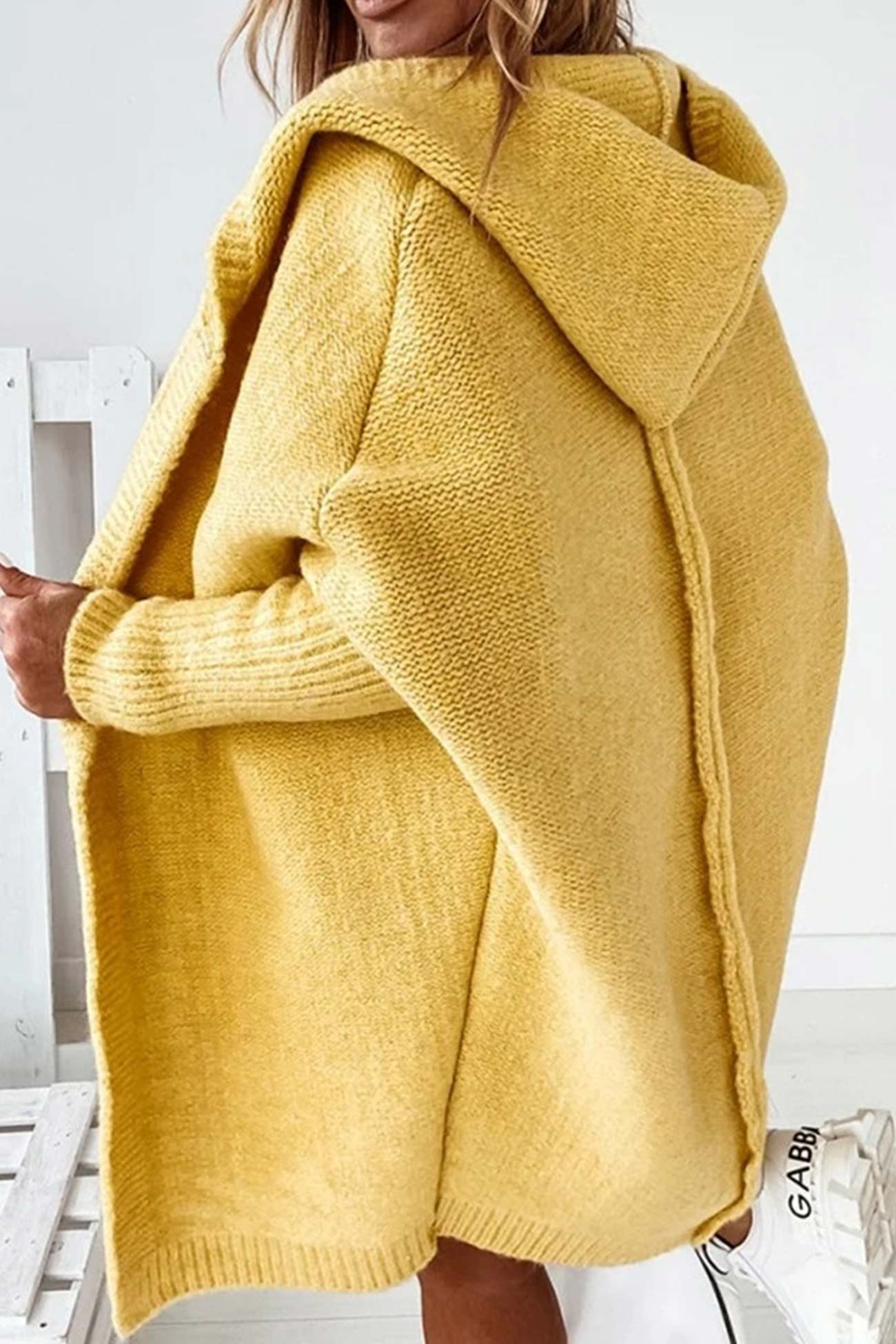Open Front Hoodie Cardigan