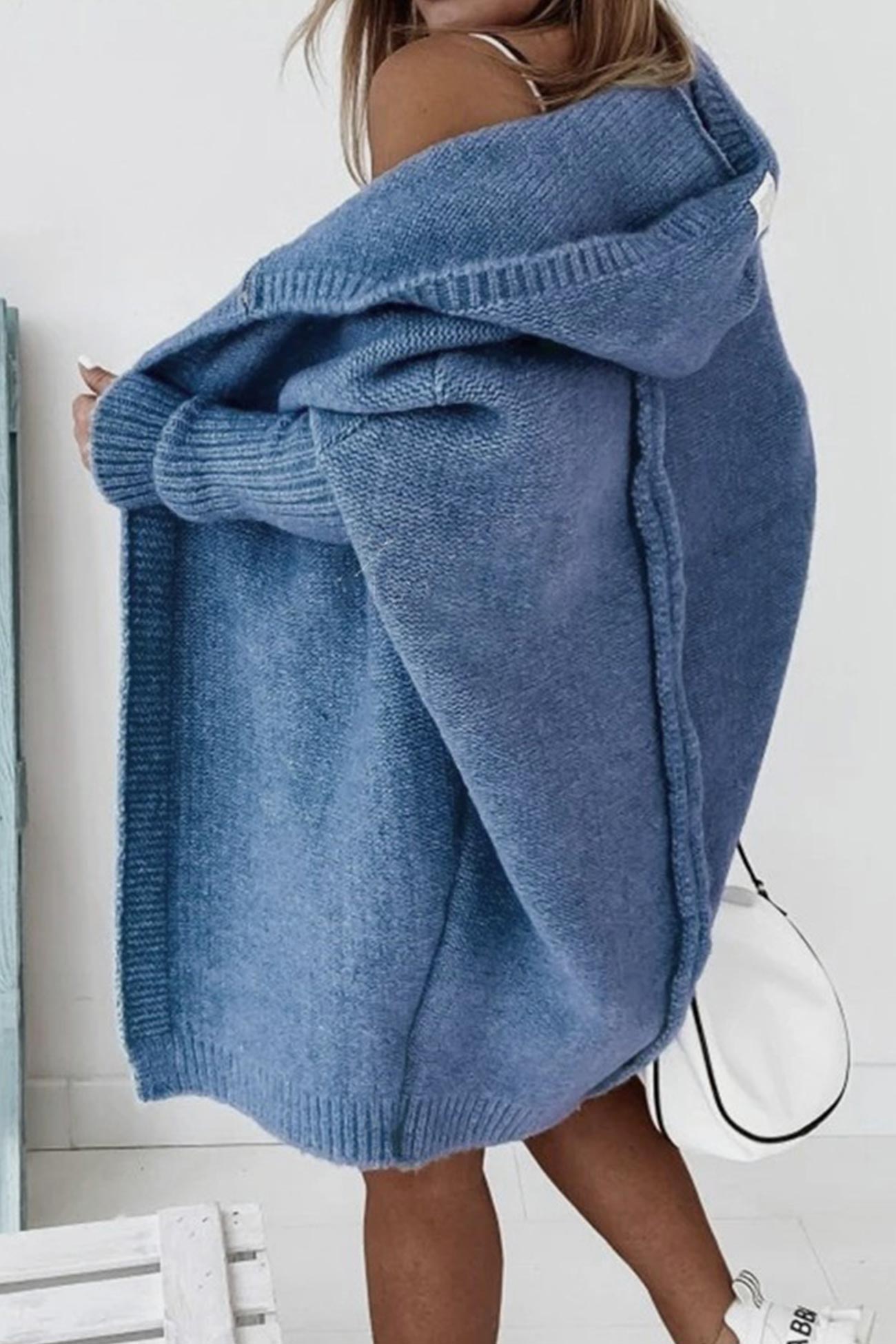 Open Front Hoodie Cardigan