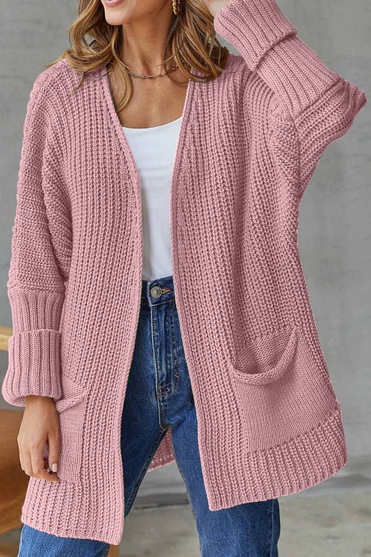 Open Front Long Cardigan