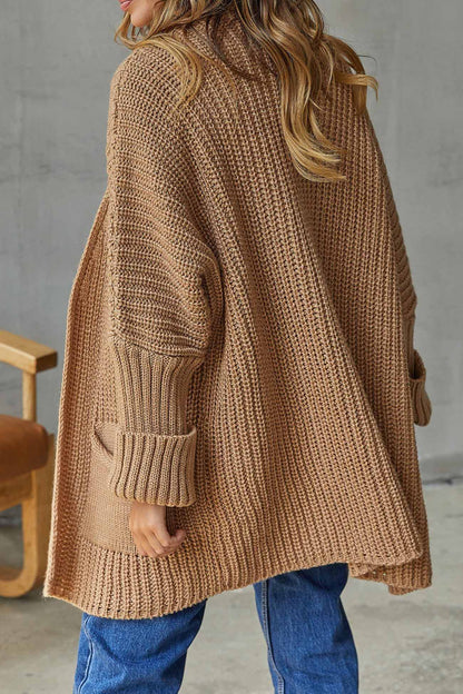 Open Front Long Cardigan