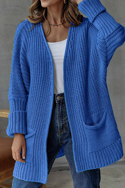 Open Front Long Cardigan