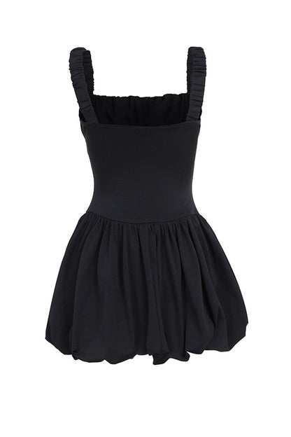 Square Neck Corset Tutu Mini Dress