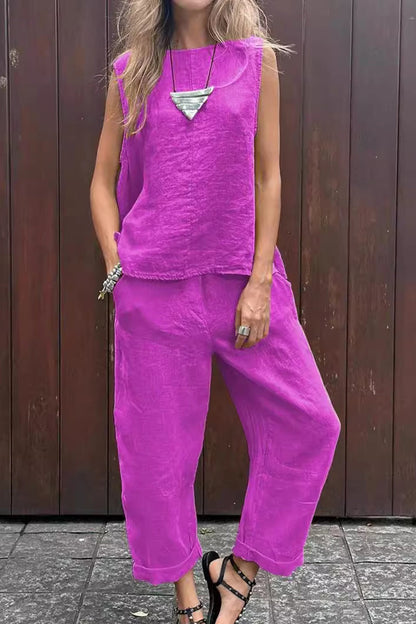 Tank Top Long Pants Set