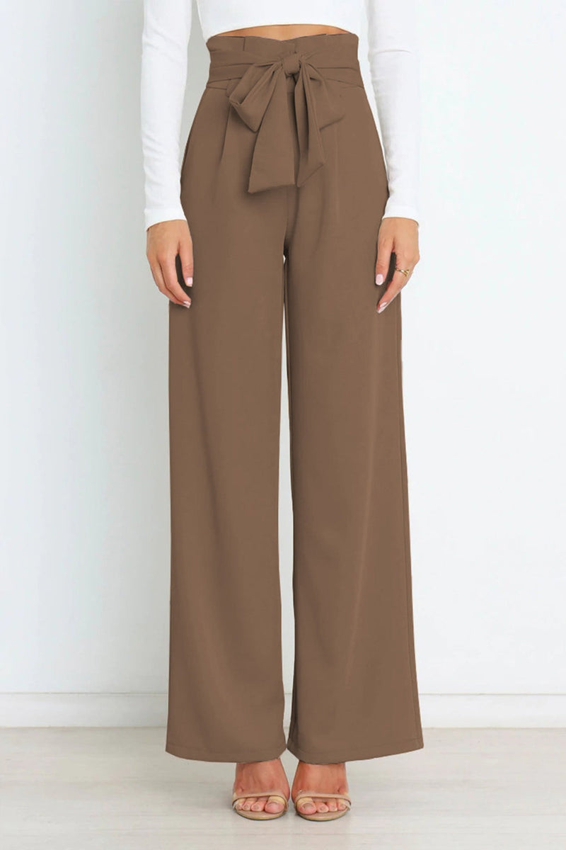 Color Wide Leg Suit Pants