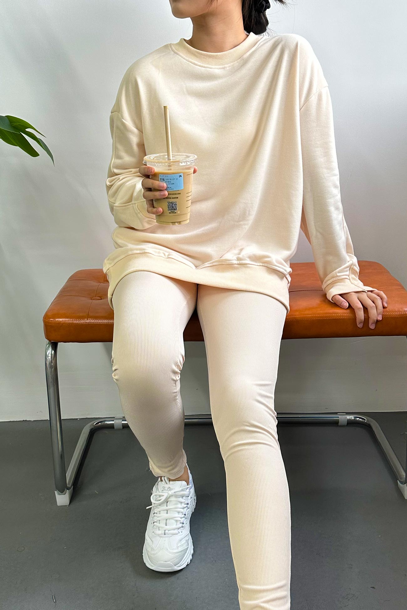 Crew Neck Sweatshirt Legging Suits