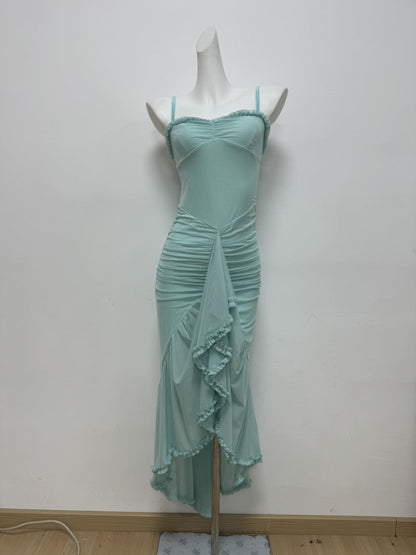 Asymmetrical Split Maxi Dress