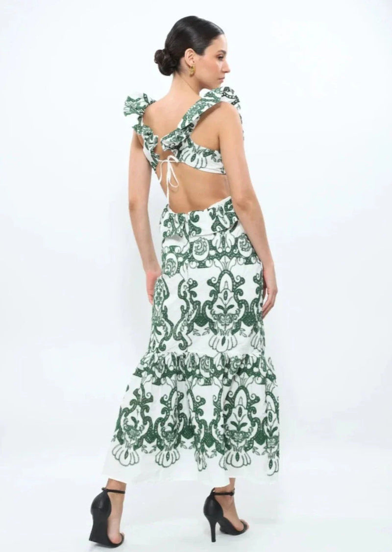 Haven | Ruffled Maxi Dress