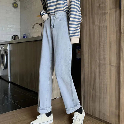 Classic Pants With All-match Button Pocket Design