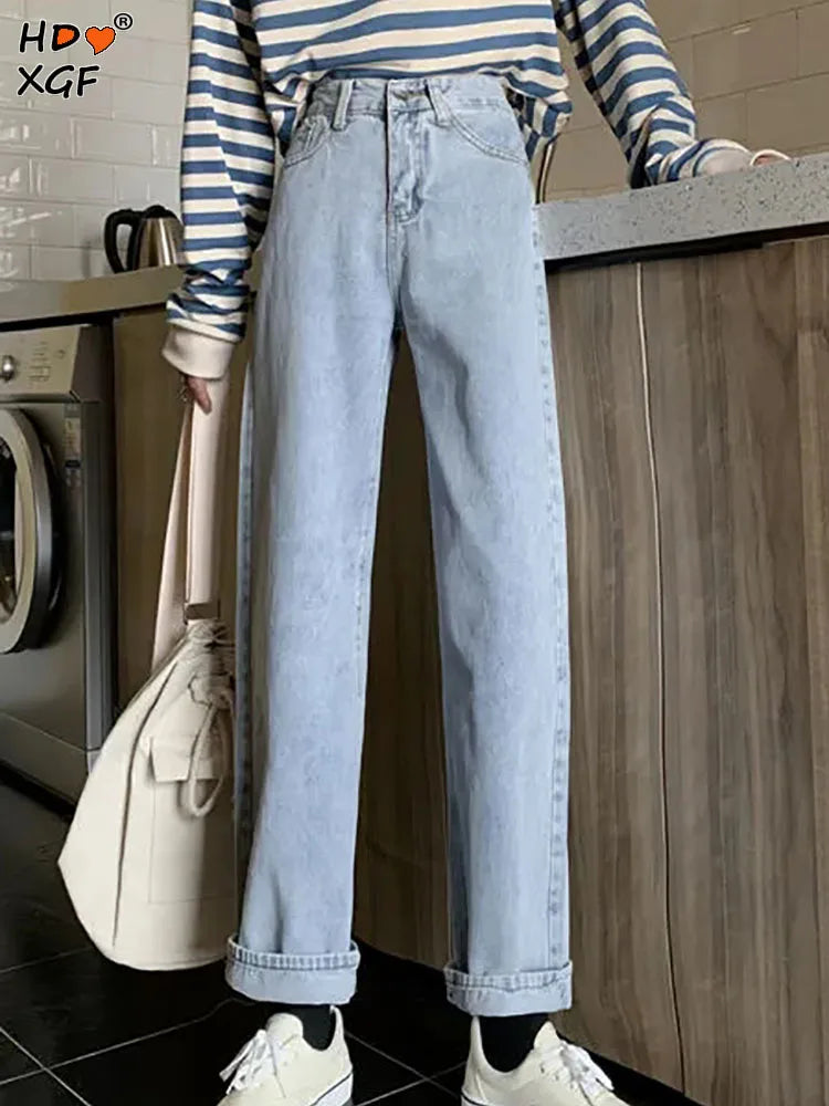 Classic Pants With All-match Button Pocket Design