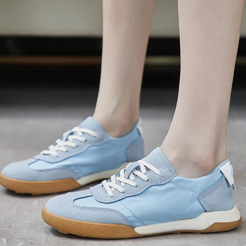 Spring Autumn New Running Sneakers Flat Breathable Student Female Walking Shoes Light Weight Trainers