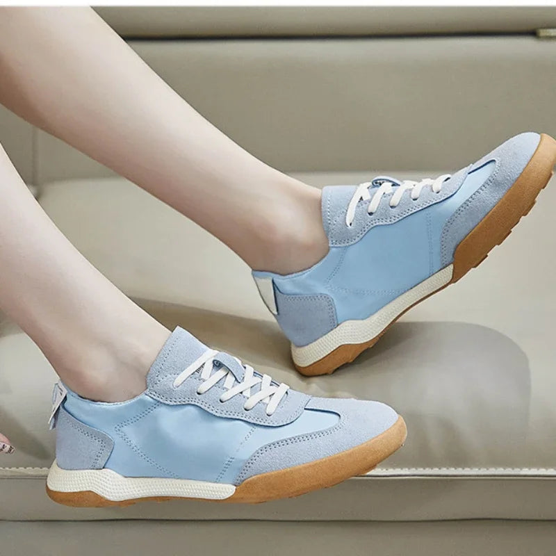 Spring Autumn New Running Sneakers Flat Breathable Student Female Walking Shoes Light Weight Trainers