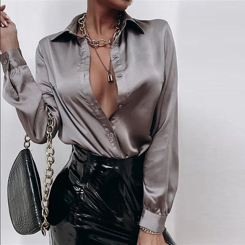 Office Satin Blouse