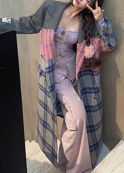 Spring New Original Design Lazy Style Long Woolen Coat Ww1012