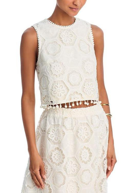 Square Crochet Tank Top & Maxi Skirt