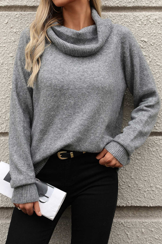 Stacked Collar Pullover Sweater