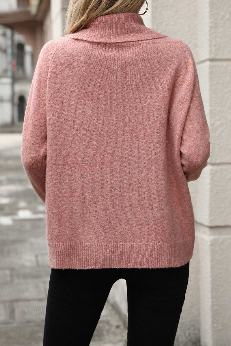 Stacked Collar Pullover Sweater