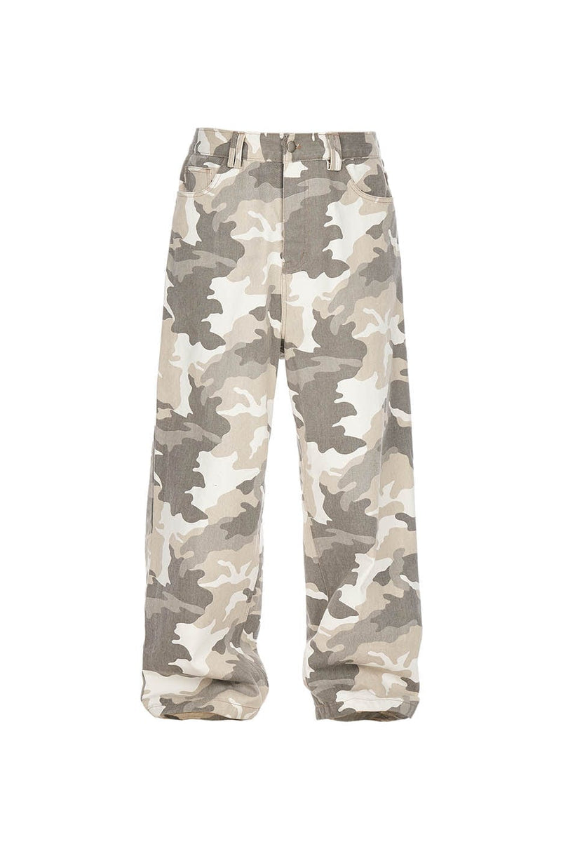 Snow Camo Baggy Pants