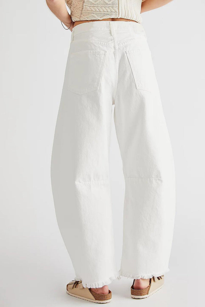 Straight-leg Denim Ninth Pants