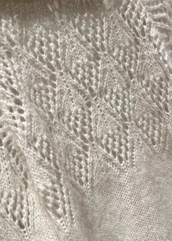 Style White Hollow Out Lace Up Knit Sweaters Spring Ha1029
