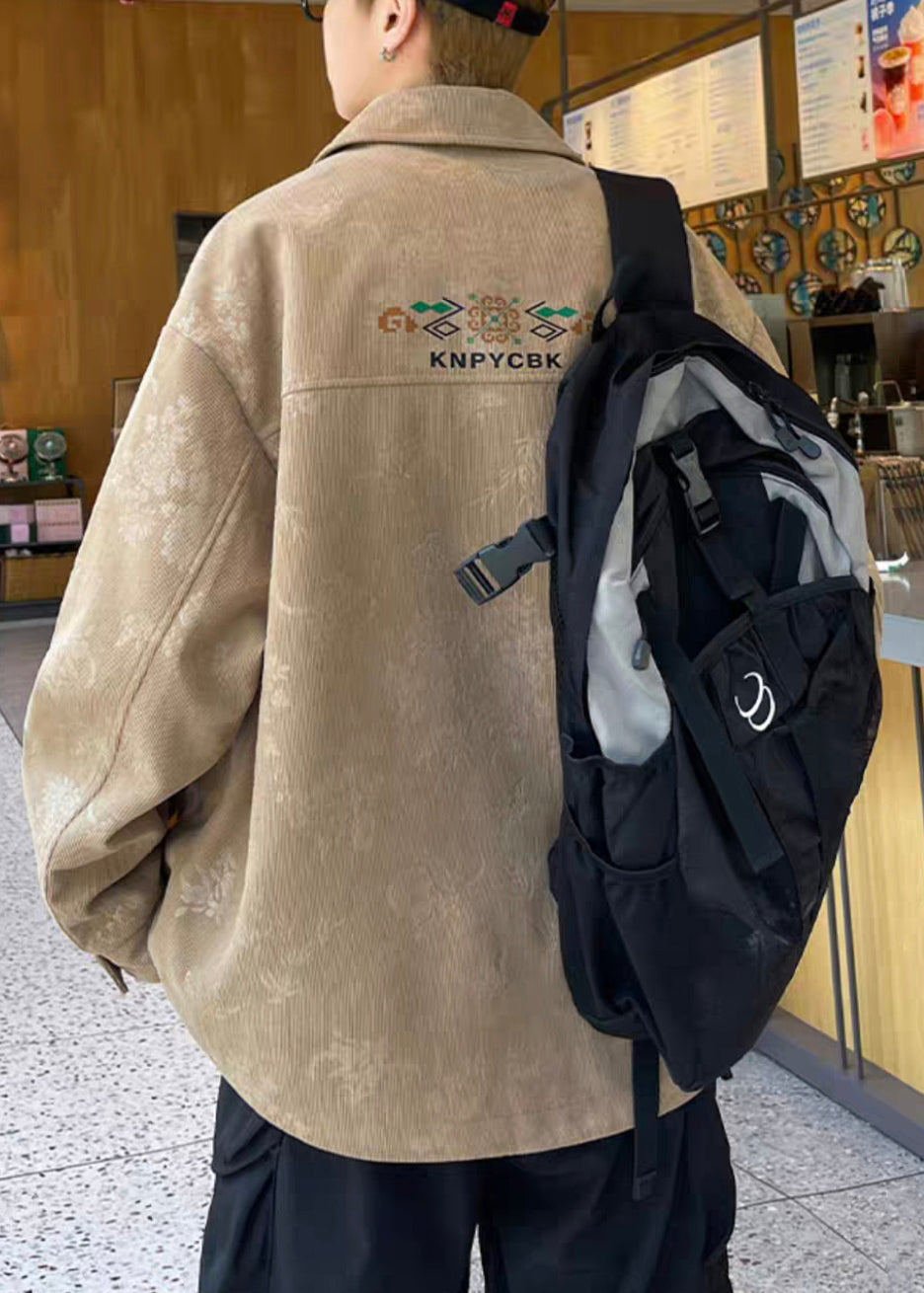 Stylish Black Button Pockets Warm Fleece Coat Winter Wj040
