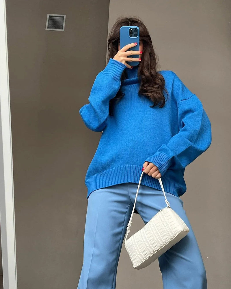 Thickened Knitwear Loose Turtleneck Warm Pullover Sweater