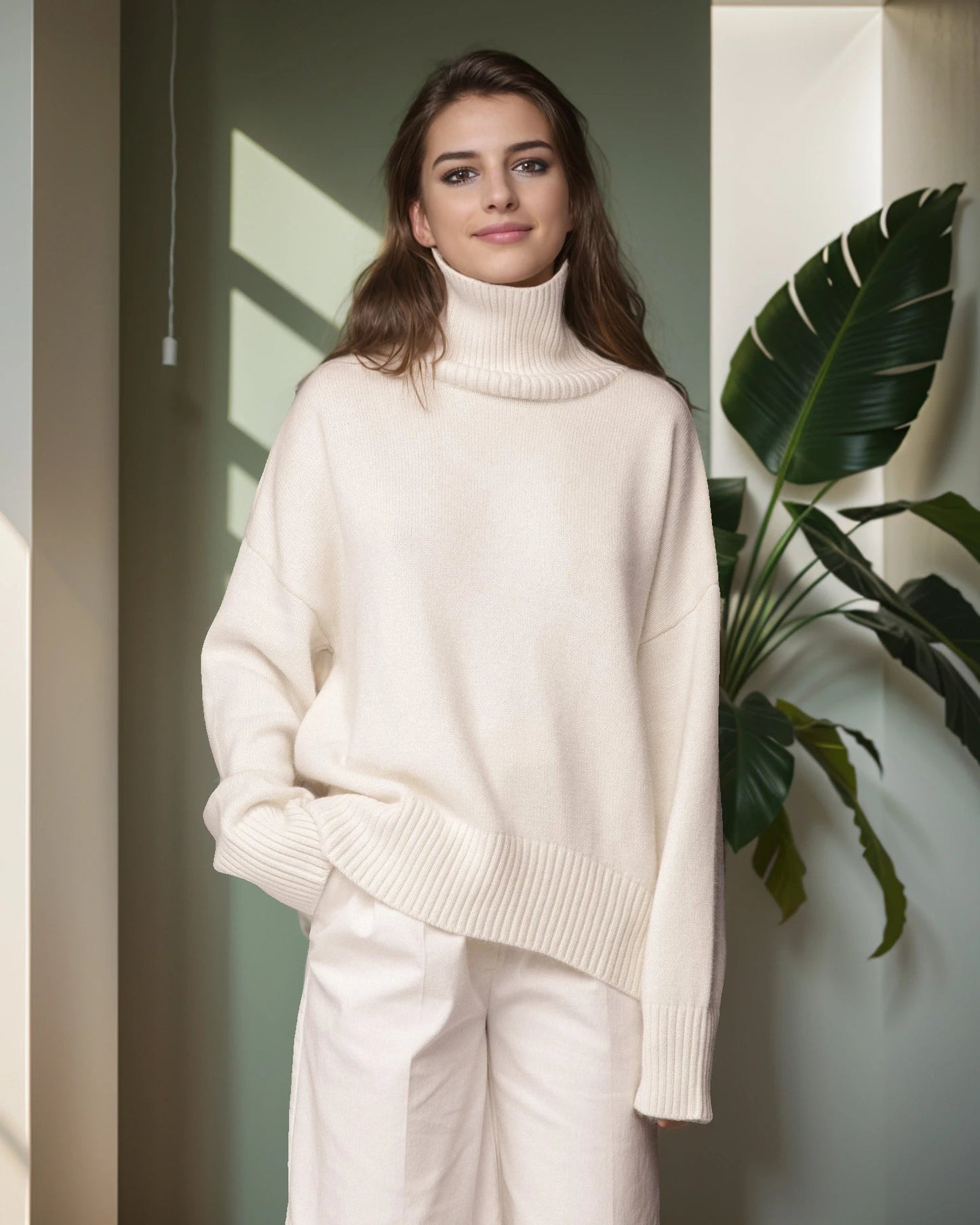 Thickened Knitwear Loose Turtleneck Warm Pullover Sweater