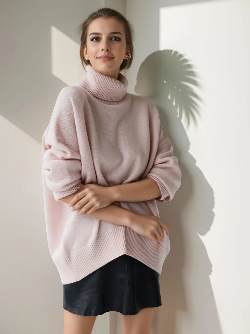 Thickened Knitwear Loose Turtleneck Warm Pullover Sweater